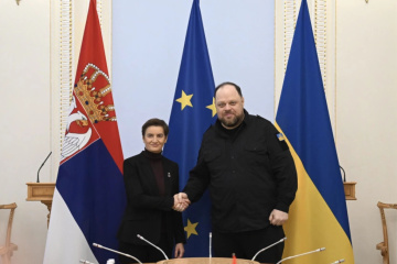 Präsidentin des serbischen Parlaments besucht Kyjiw
