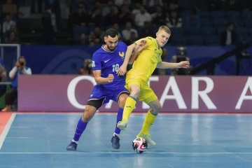 L’équipe nationale ukrainienne de futsal s’impose face à la France en match amical