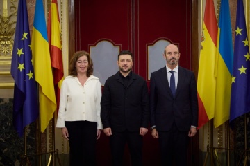 Zełenski spotkał się z szefami obu izb hiszpańskiego parlamentu