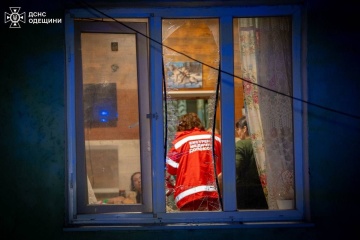 Five injured in nighttime drone attack on Odesa