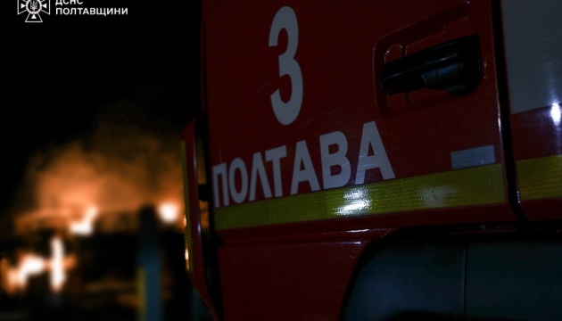 На Полтавщині внаслідок російської атаки сталась пожежа на газовидобувному об’єкті