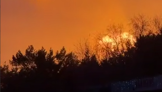 У Росії сталася потужна пожежа через витік газу на магістральному газопроводі