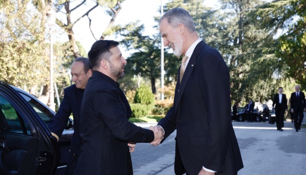 Zelensky se encuentra con el rey de España