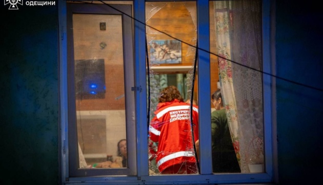 Five injured in nighttime drone attack on Odesa