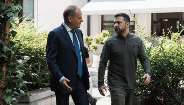 Zelensky briefs Tusk on details of diplomatic work with U.S., Europe