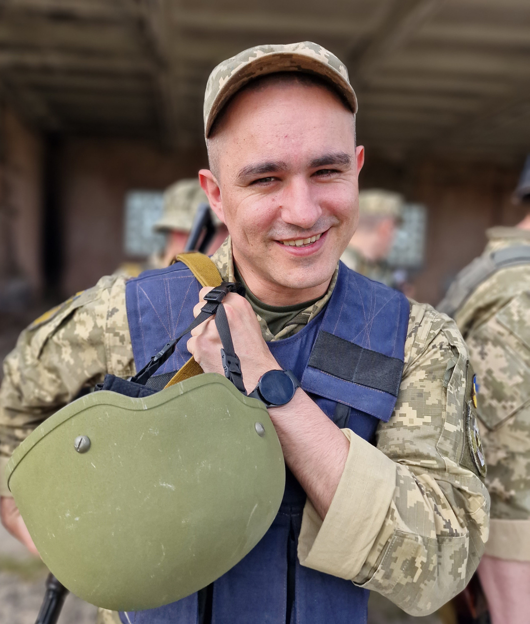 Артур Горобець під час військових навчань влітку 2023 року