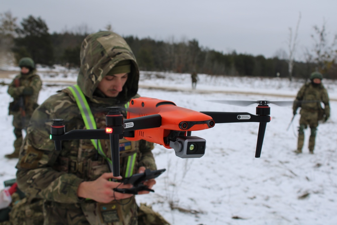 Використання дрона під час практичних занять на БЗВП 