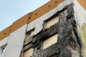 У Запоріжжі відновлюють студмістечко університету після влучання «Шахеда» 