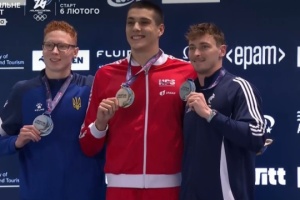 Микита Шеремет - срібний призер Євро з плавання на короткій воді