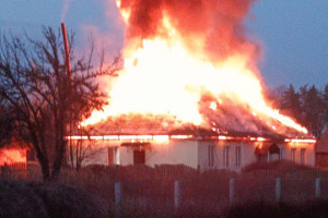 Russians attack forestry enterprise in Chernihiv region with drones, warehouses and fueling station damaged