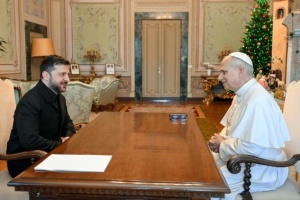 Зеленський зустрівся із Папою Римським