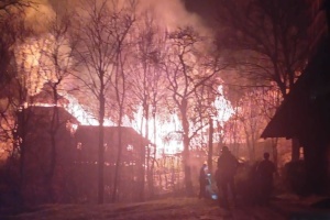 На Закарпатті горить монастир московського патріархату