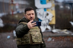 Zelensky visita Kúpiansk