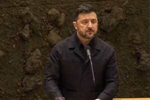 Зеленський виступає у парламенті Нідерландів