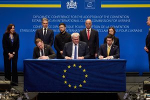 ハーグにてウクライナのための戦争損害賠償委員会設立