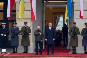 Зеленський прибув на зустріч із Навроцьким у Варшаві