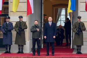 Зеленський прибув на зустріч із Навроцьким у Варшаві