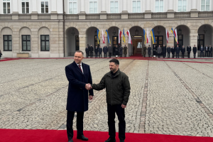 Zelensky in Warsaw for first meeting with Nawrocki 