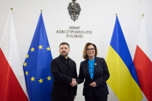 Зеленський обговорив із маршалкинею Сенату Польщі дипломатичну роботу для досягнення миру