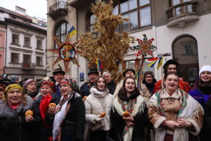 У Львові встановили головний різдвяний дідух