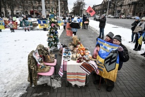 У Запоріжжі рідні полонених і зниклих безвісти провели акцію «Різдво в полоні»