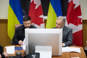 Напередодні зустрічі з Трампом Зеленський та Карні провели спільну онлайн-розмову з європейськими лідерами