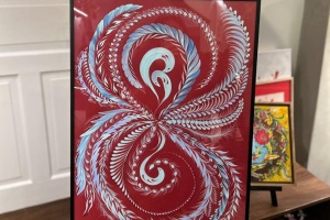 У Мюнхені представили виставку майстрині петриківського розпису Катерини Костюк