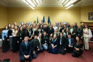 Prezydent Zełenski i jego żona spotkali się ze społecznością ukraińską w Irlandii

