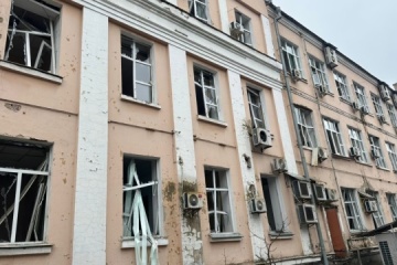 Ministry of Education administrative building  damaged in Russian attack on Kyiv