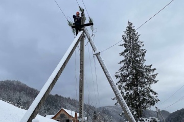 На Прикарпатті негода повністю знеструмила 15 населених пуктів, ще 26 - частково