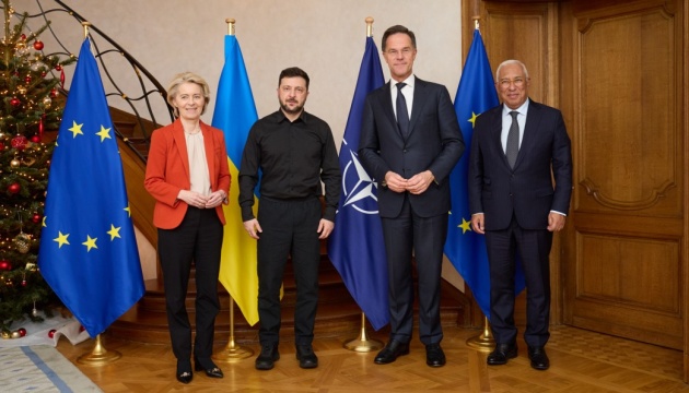 У Брюсселі Президент обговорив кроки досягнення миру з очільниками НАТО, Європейської ради та Єврокомісії  