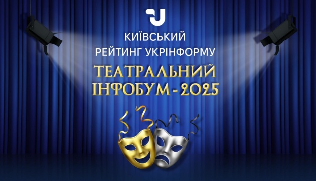 Переможців ІІ Київського рейтингу Укрінформу «Театральний інфобум - 2025» оголосять 18 грудня