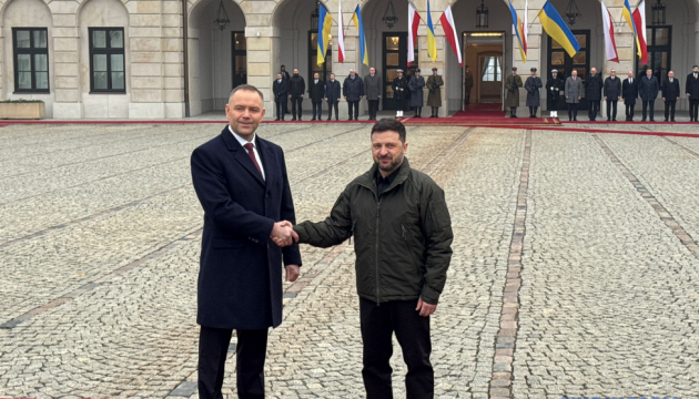 Зеленський прибув на зустріч із Навроцьким у Варшаві