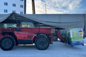 La región de Sumy recibe nueve generadores industriales de Georgia