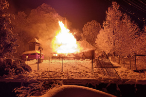 На Закарпатті горіла дерев'яна церква XVII століття