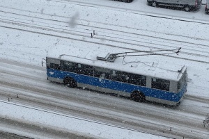 У Вінниці через негоду ввели поінтервальний рух електротранспорту