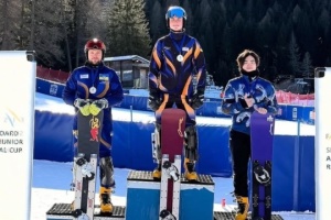 Українські сноубордисти завоювали шість медалей на змаганнях в Італії