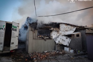 Enemies strike furniture warehouse in Odesa region, injuring man