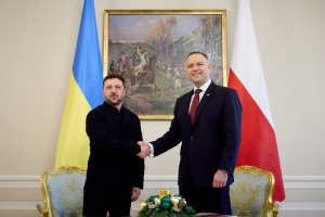 Zełenski mówił o darze Nawrockiego podczas pierwszego spotkania


