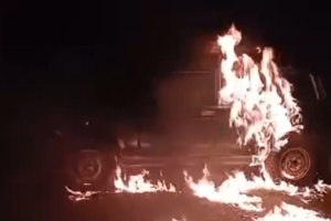 Партизани знищили автомобіль російських військових у Брянську