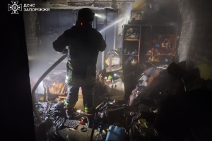 На Запоріжжі під час ліквідації пожежі врятували трьох людей