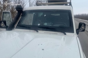 На Запоріжжі росіяни дроном атакували авто рятувальника