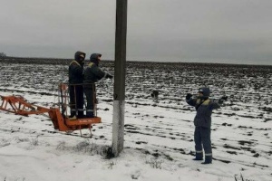На Одещині через негоду пошкоджені електромережі - у п'яти районах знеструмлення