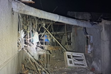 Russians attack Nikopol district with drones, artillery, causing damage