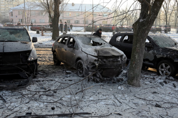 У Києві одна людина госпіталізована внаслідок атаки РФ, є пошкодження у трьох районах