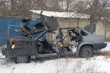 Russians attack car with drones in Kharkiv region: Two volunteers delivering bread killed