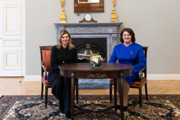 Les premières dames d’Ukraine et de Lituanie discutent de coopération humanitaire