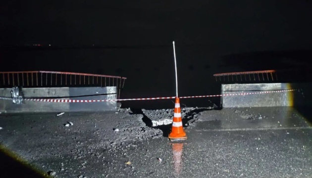 На ТОТ Херсонщини пошкоджений автомобільний міст через Чонгарську протоку - ЗМІ
