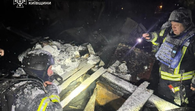 Rescuers save child and three adults from burning home after Russian attack 