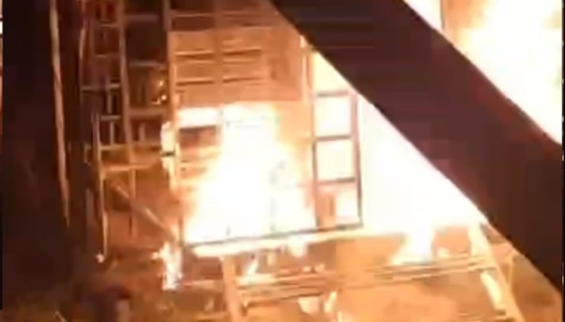 Партизани спалили вишку зв'язку військового підрозділу ППО у Московській області